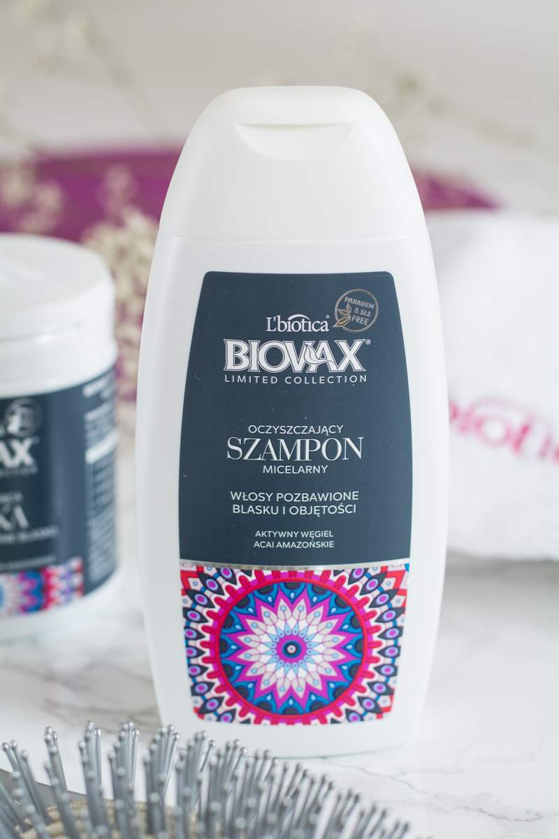 biovx szampon włosy pozbawiowne blasku aktywny węgiel acai